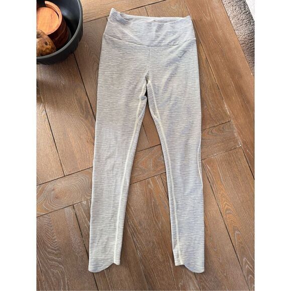 Gymshark Speed Leggings Green and Grey Stripes Women’s Size Small - Picture 1 of 11